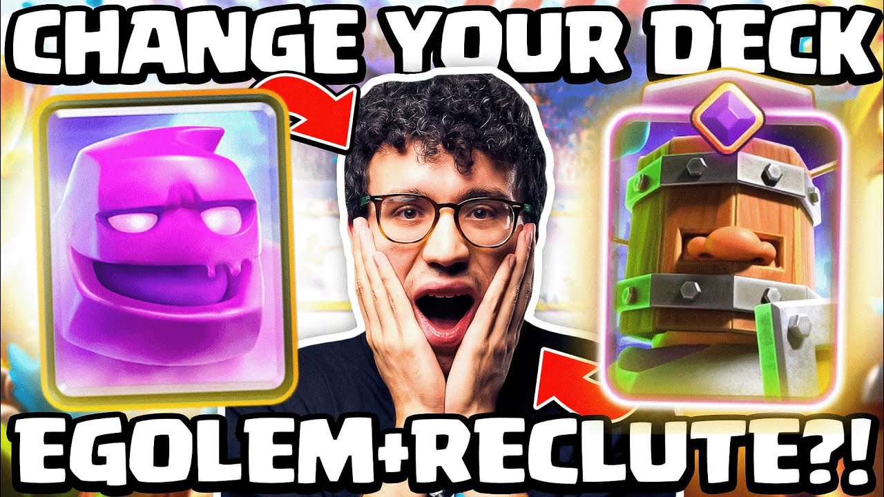 EGOLEM RECLUTE E HOG GELO NELLA CHANGE YOUR DECK CHALLENGE! - CLASH ROYALE ITA