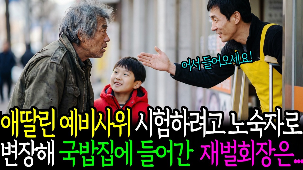 애딸린 예비사위 시험하려고 노숙자로 변장해 국밥집에 들어간 재벌회장은... 인생역전 ㅣ노후사연ㅣ감동사연ㅣ사연라디오ㅣ오디오북