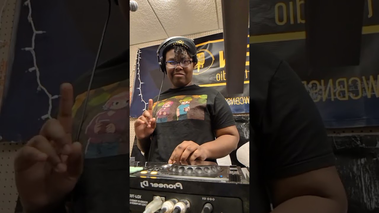 DJing At The Radio Station 