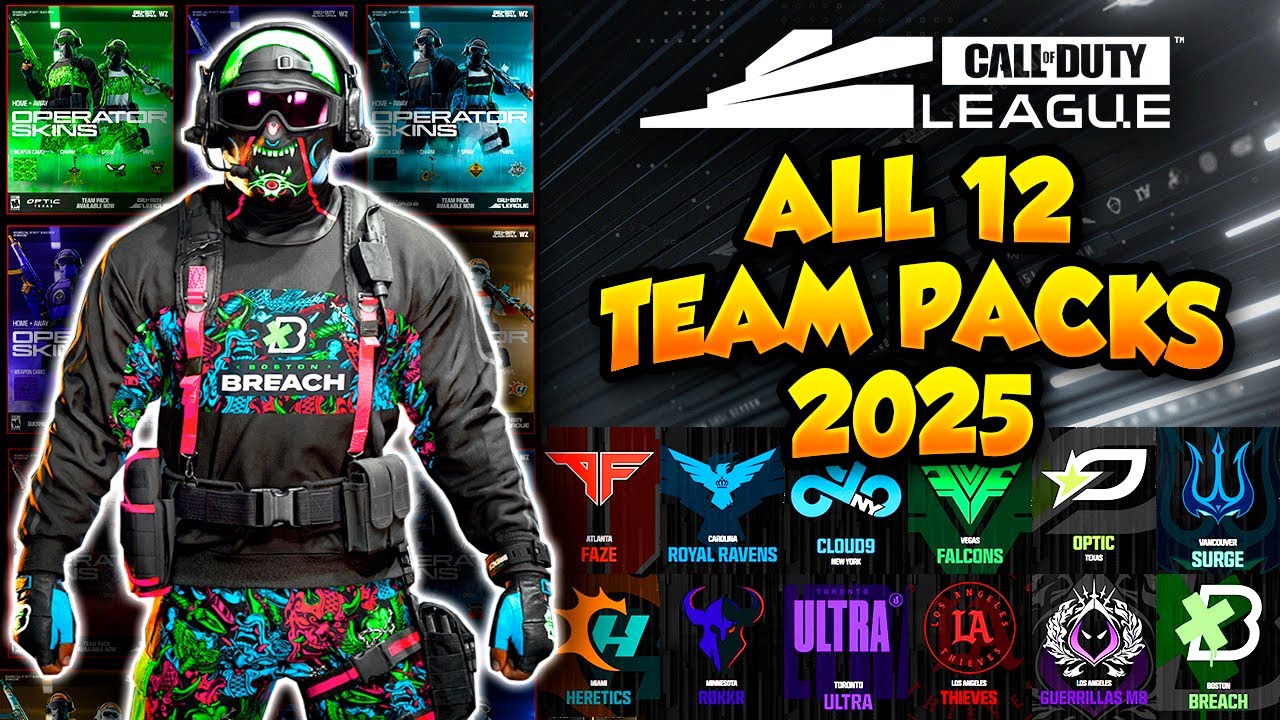 BO6 CDL Skins - All 12 Team Packs Showcase (Call of Duty League 2025)