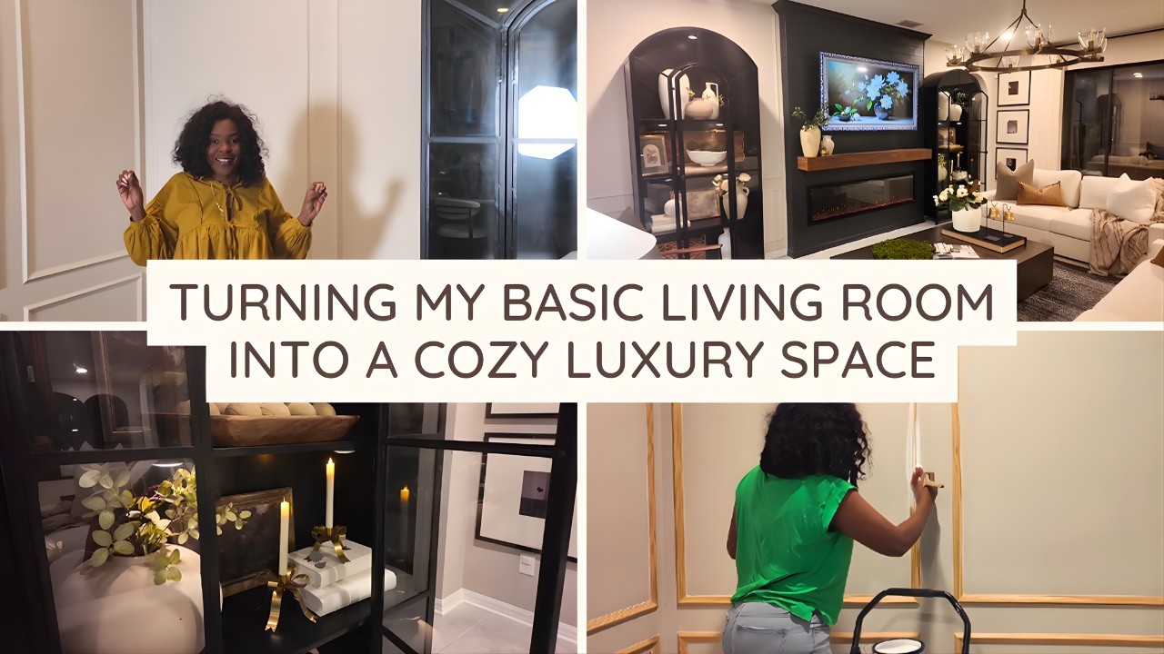 DIY Wall Molding Made My Living Room Look EXPENSIVE