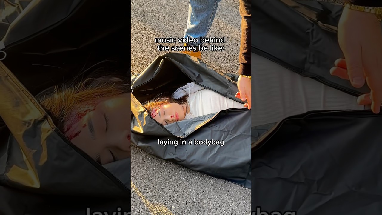 behind the scenes are NOT fun 🥴 #bodybag #behindthescenes #tanfeelz