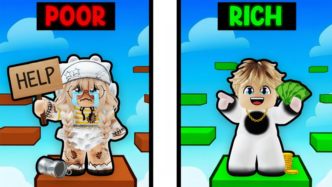 RICH VS POOR Obby With CeeGee Boy! (Roblox)