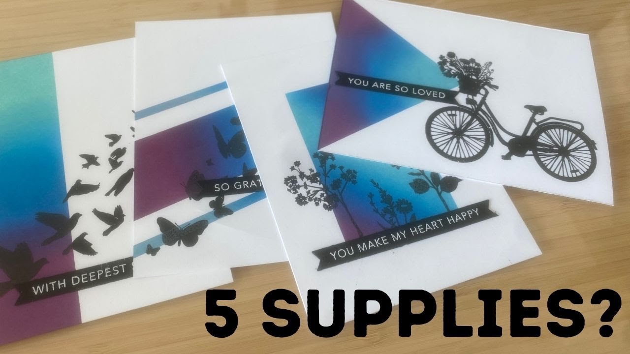 Can it be this SIMPLE? 5 Supply Cards for YOU to TRY!