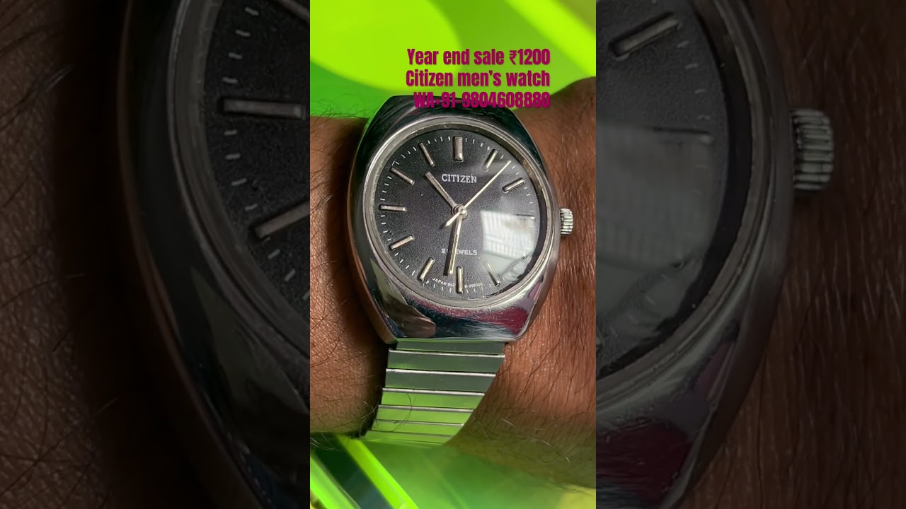 -YEAR END SALE &mdash; CITIZEN MECHANICAL WATCH 21Jewels, working condition ₹1200+shipping .#blog974