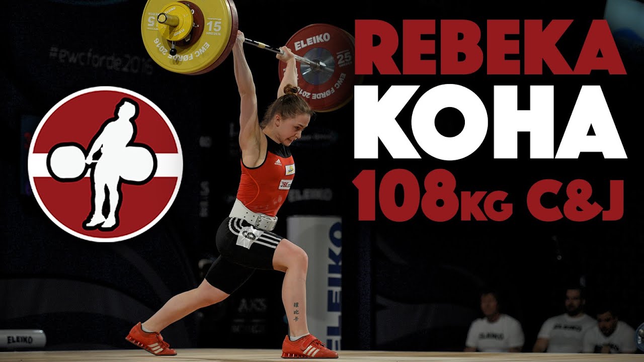 Rebeka Koha (53) - 108kg Clean & Jerk Slow Motion