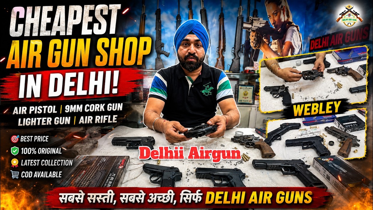 Cheapest Air Gun Shop in Delhi | Air Pistol, 9mm Cork Gun, Lighter Gun, Air Rifle
