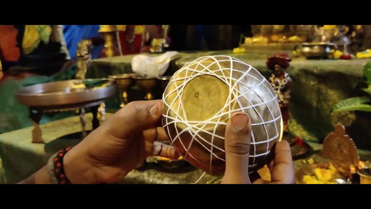 How To Tie Thread For Kalasha | Hindu Ritual