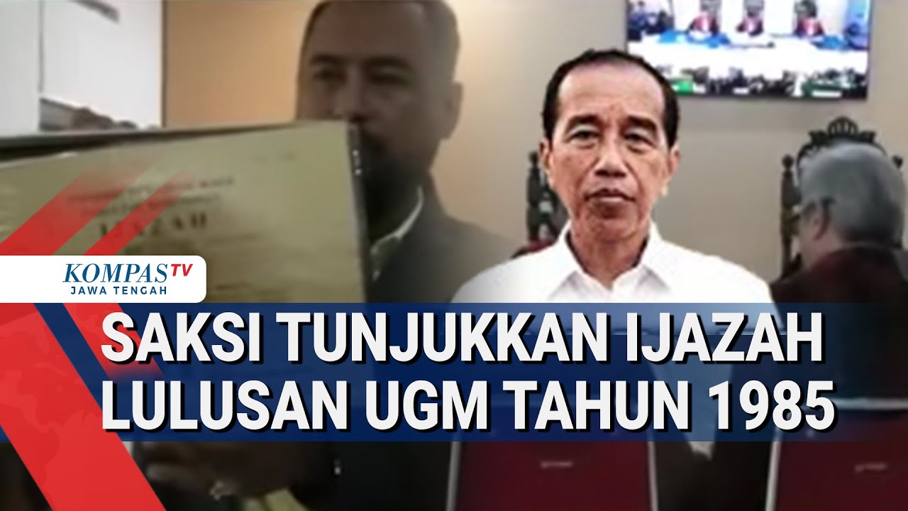 Sidang Gugatan Ijazah Jokowi, Saksi Tunjukkan Ijazah UGM Tahun 1985