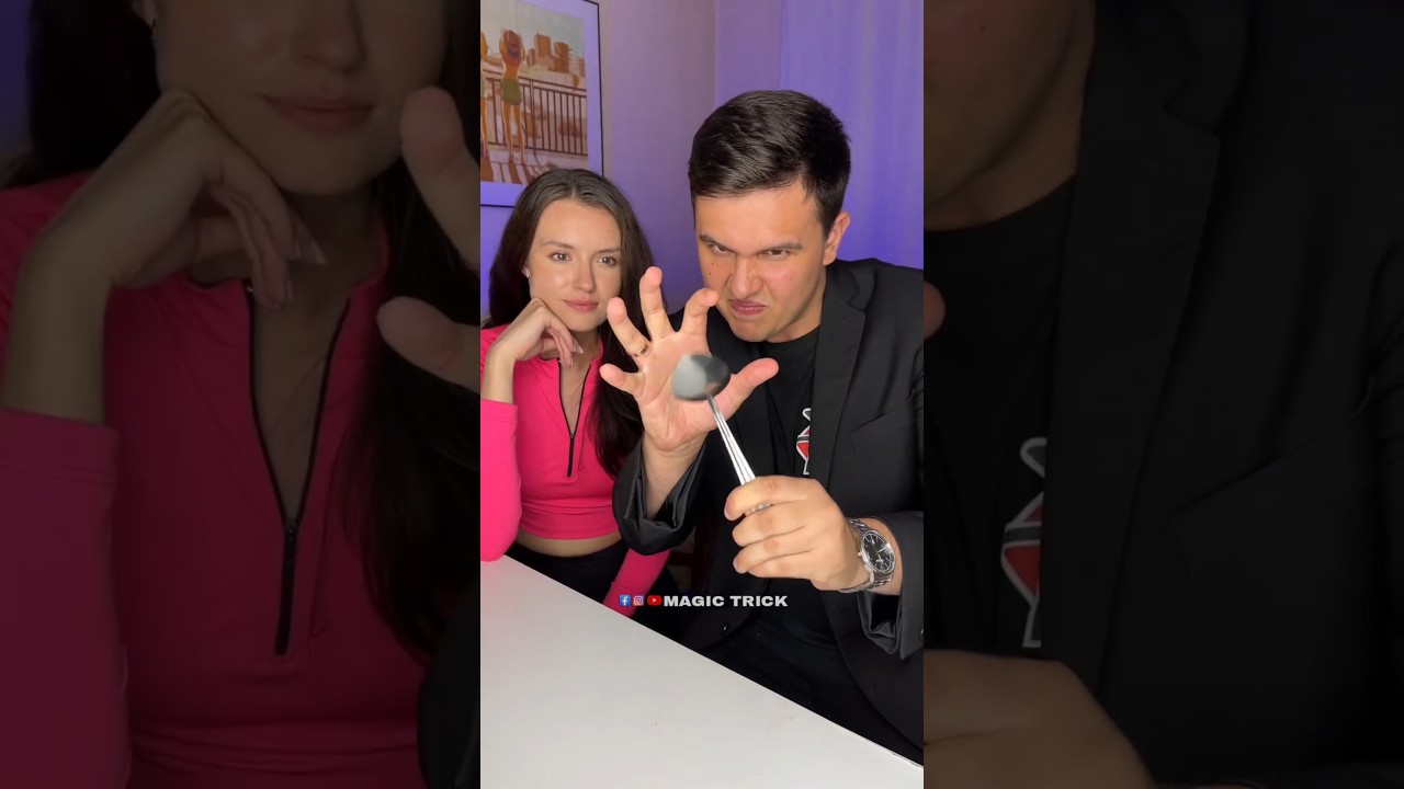 spoon 🥄 bend crazy Magic tricks 😲💯 #shorts #viral #shortvideo #magic