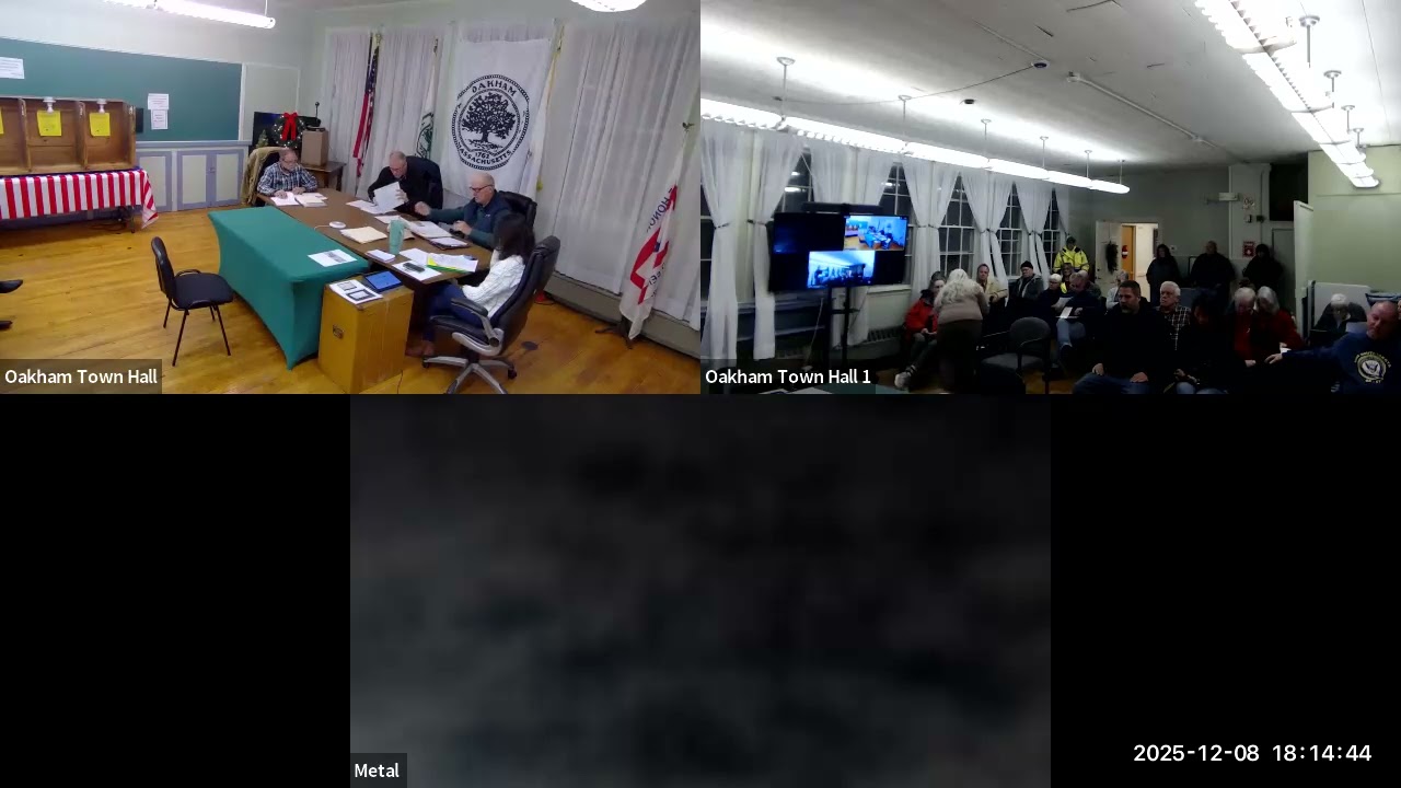 Board of Selectmen Meeting 12/8/25