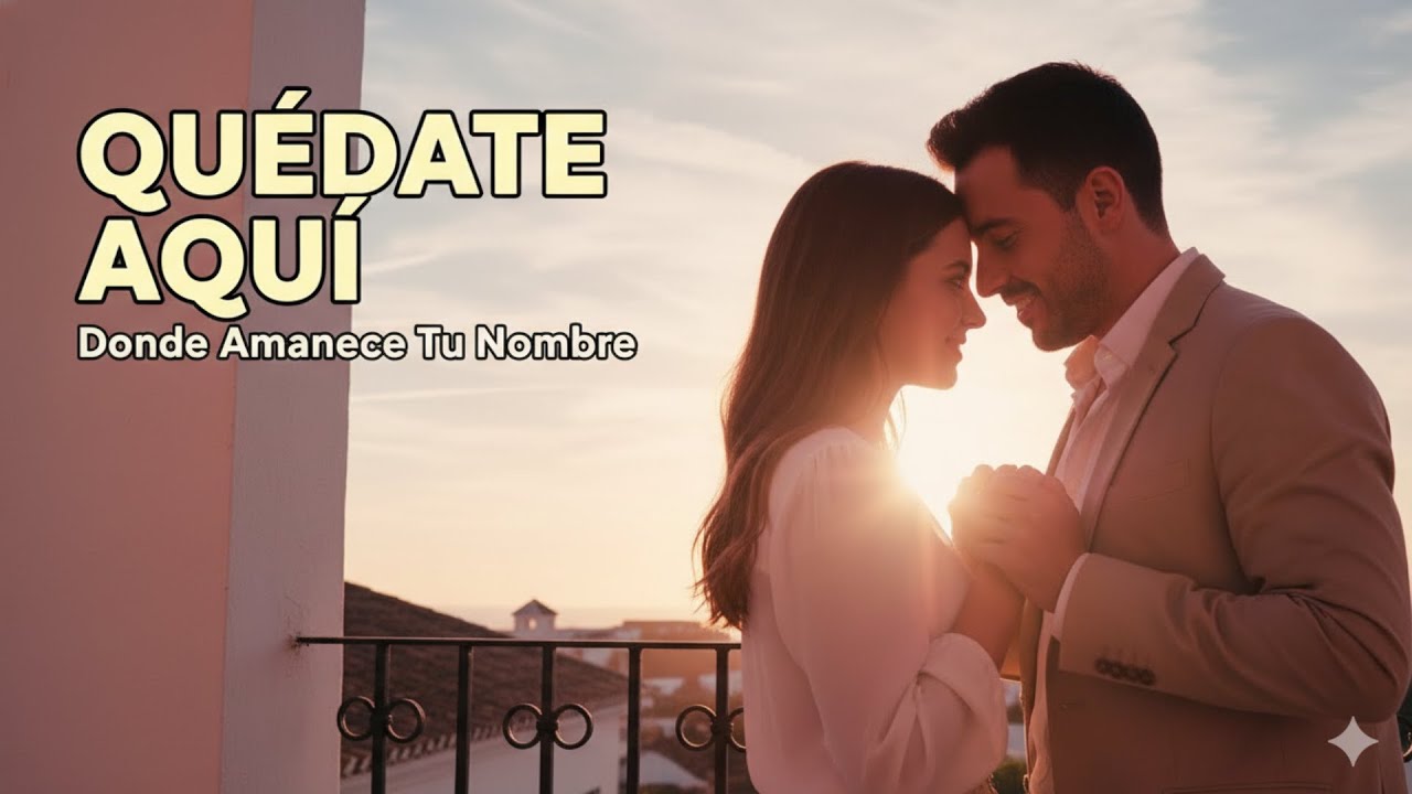 QUÉDATE AQUÍ | Donde Amanece Tu Nombre | Balada en Español de Amor #musica #romantico #baladas #amor