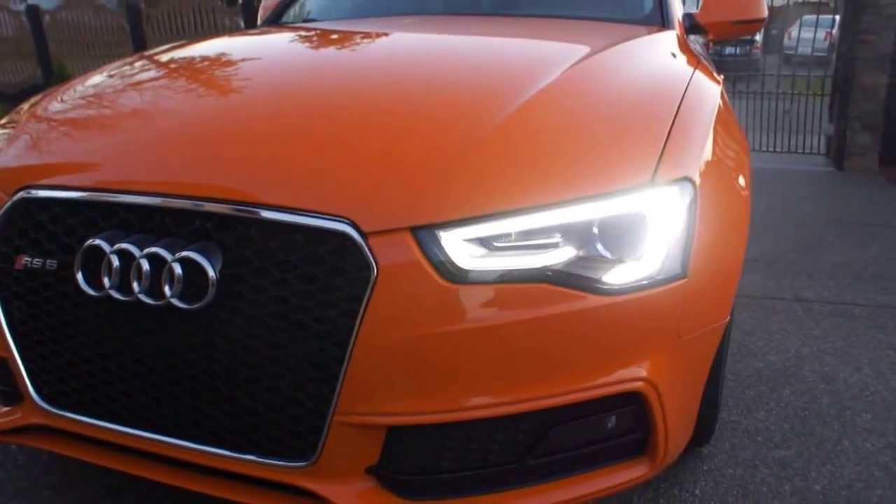 2012 audi a5 s line glut orange custom  20x11 concave