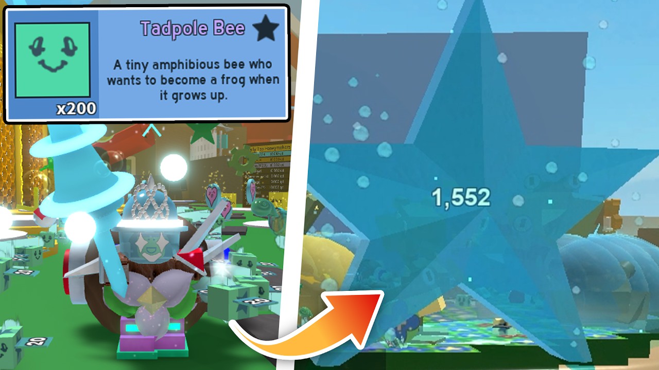 200 Gifted Tadpoles in Bee Swarm Simulator