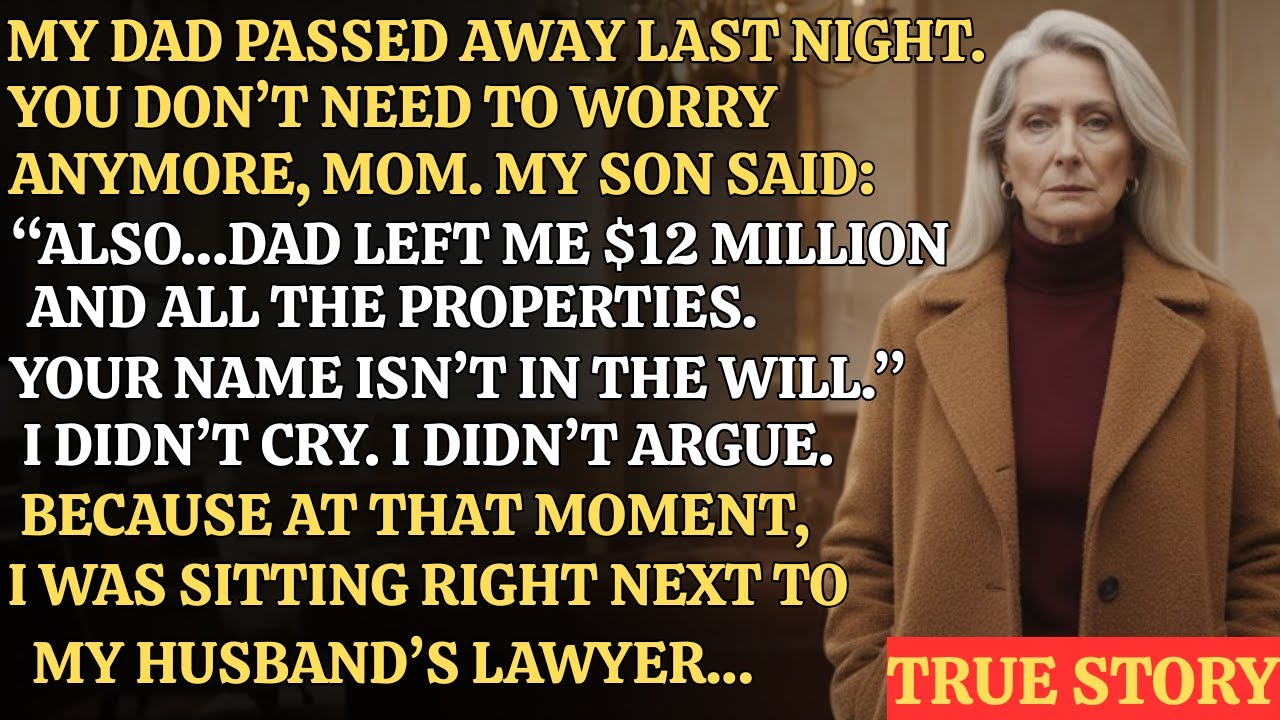My son called and said, “Dad passed away. I inherited $12 million and the house.” I stayed silent…