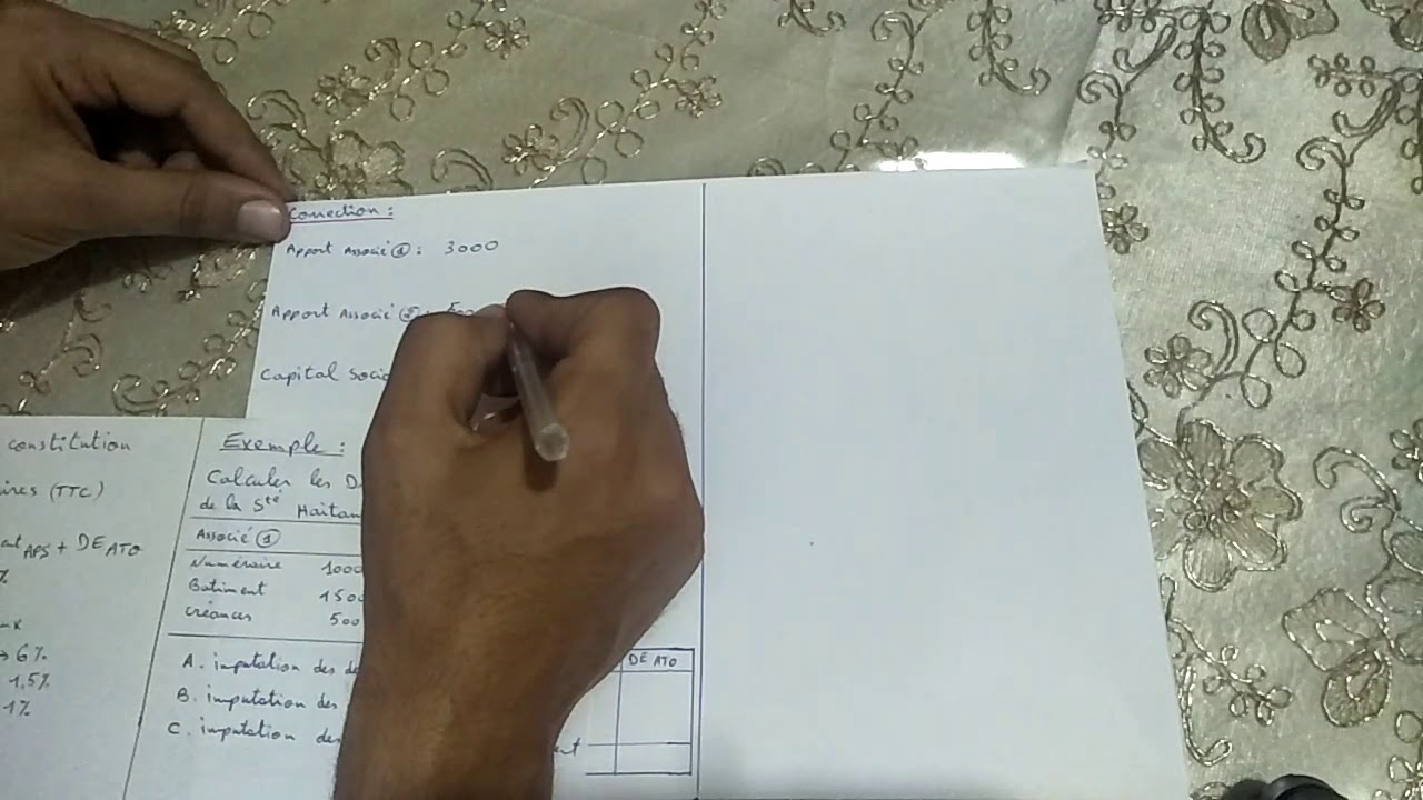 Compta de sté  partie 1 Constitution de la société