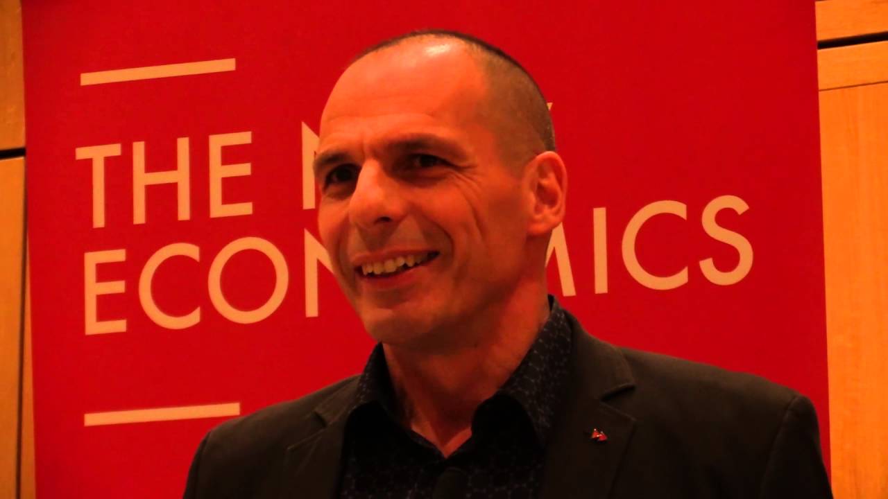 Yanis Varoufakis speaking at John McDonnell's Economic Lecture Series Event
