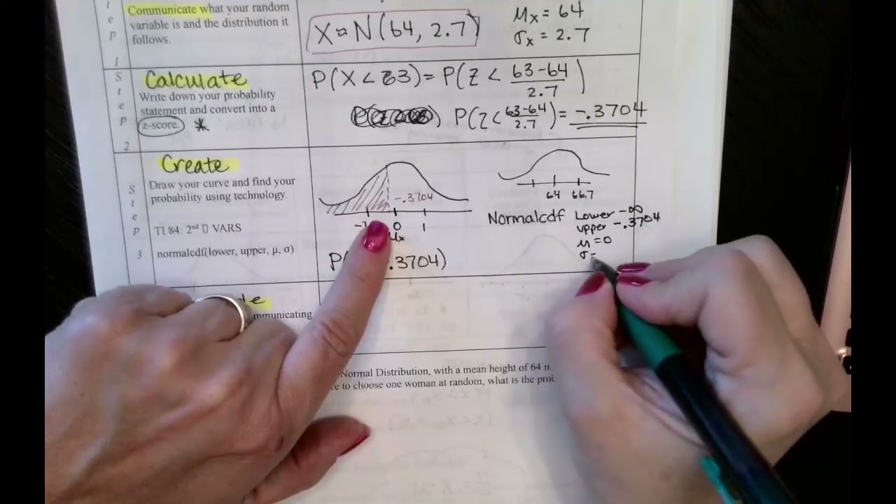 Video Lesson 5A Probability & Normal Distribution with Continuous Variables