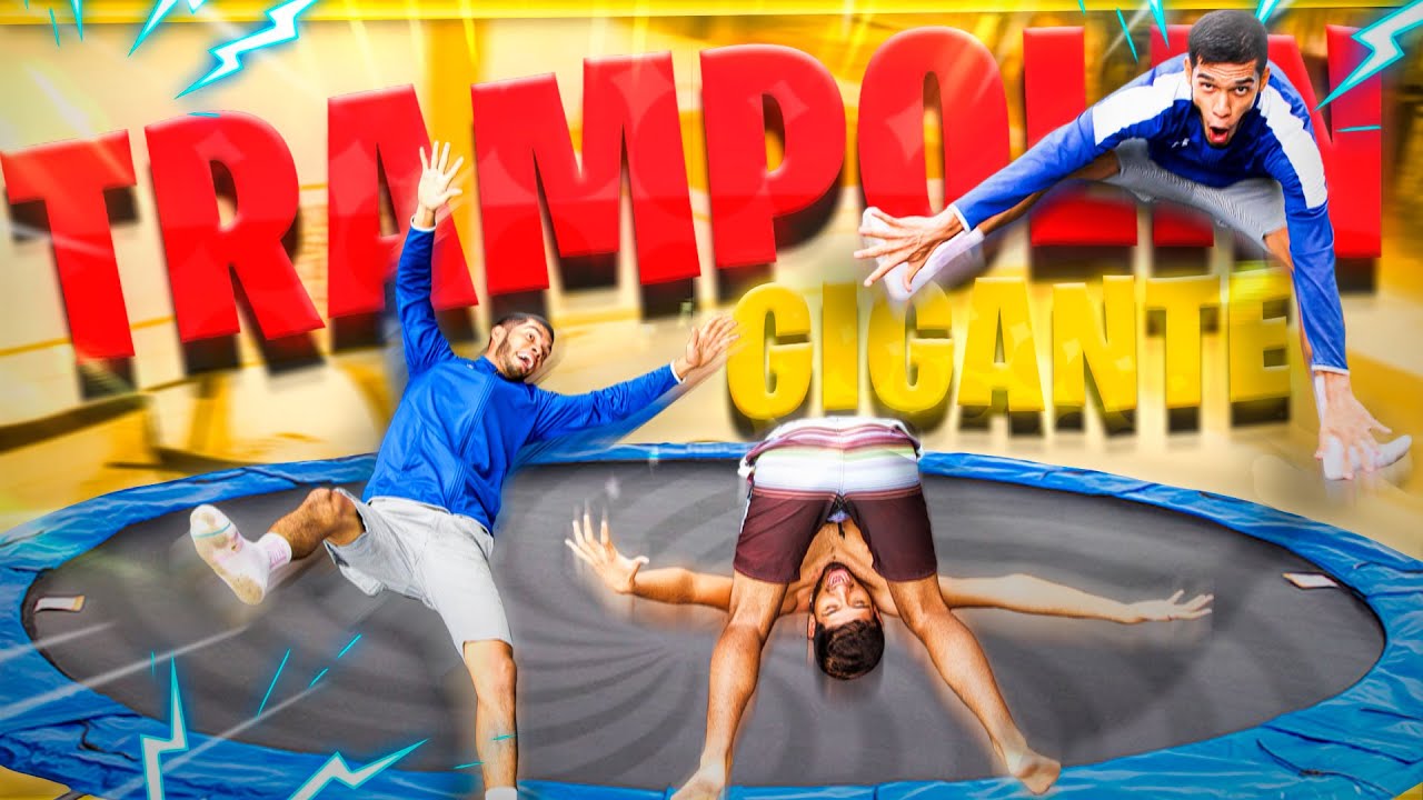 🔥SALTOS EXTREMOS EN CAMA EL&Aacute;STICA 🔥