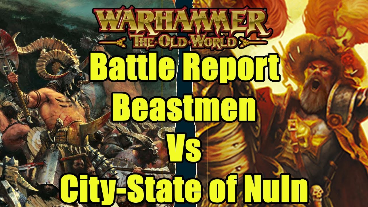 Beastmen Vs Empire City-State of Nuln - Battle Report - Warhammer The Old World