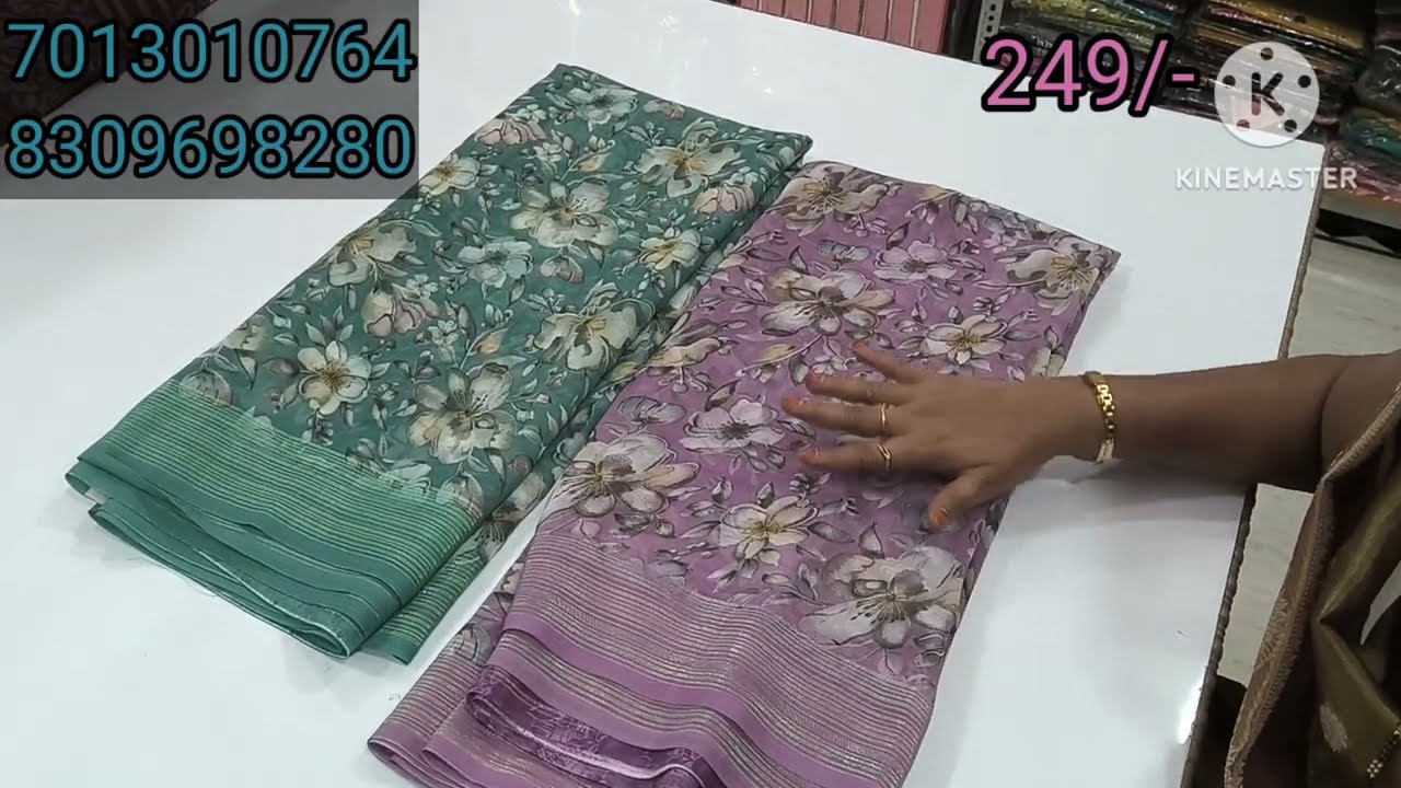 Daily use Georget full Sarees price only 249/-