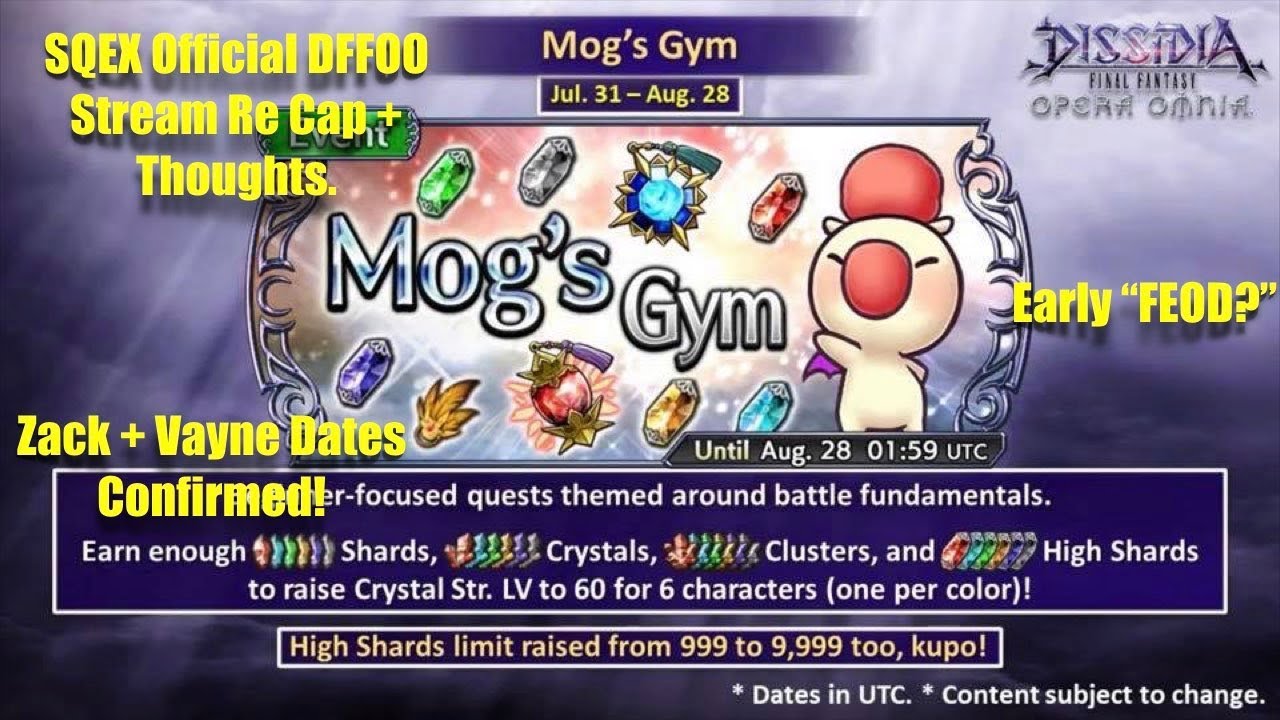 #46 [GL] DFFO: Official SQEX Stream 7/29/19