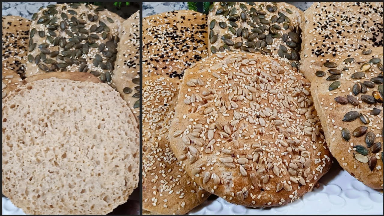 خبز بدون كلوتين بميكس منزلي🤔 مذاق شبه خبز القمح الكامل تماما👌 بدون دقيق مصنع.بدون لاكتوز.
