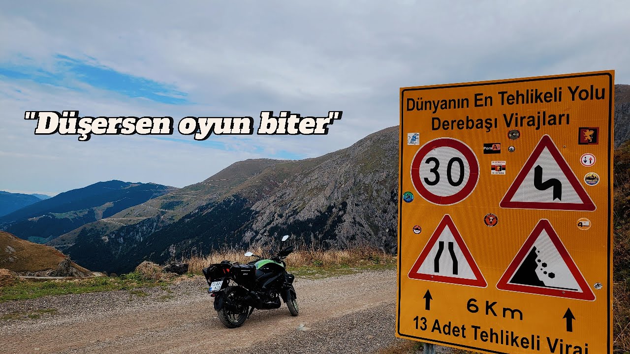 Dünyanın En Tehlikeli Yolu ! | Bayburt D915 Derebaşı Virajları | Düşersen Oyun Biter | Dominar400