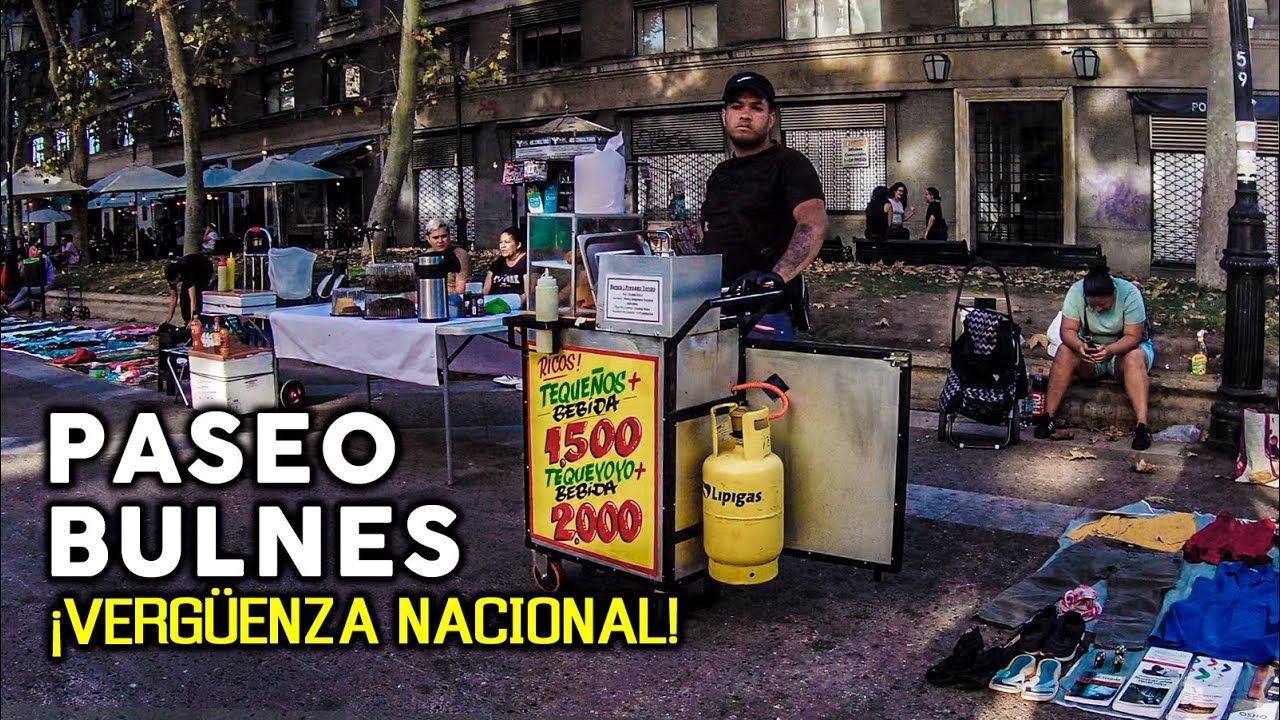 DECADENCIA frente a LA MONEDA: El triste estado del Paseo Bulnes (Santiago de Chile)
