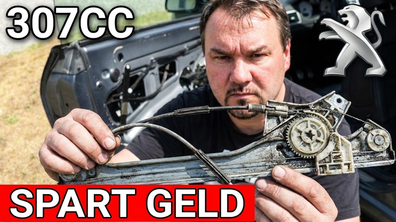 Peugeot 307CC Fensterheber tausch 🔧 wechsel Fahrerseite 📖Anleitung DIY tutorial