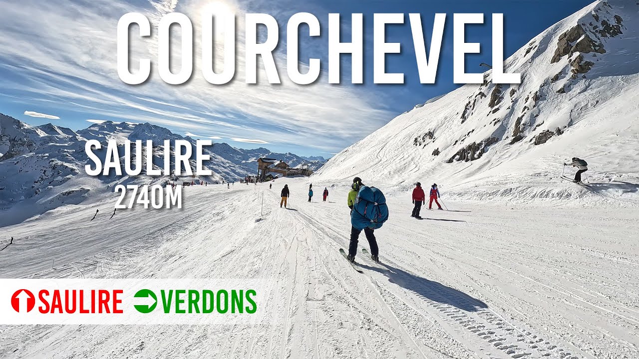 4.8km long run via pistes 'Saulire' and 'Verdons' in Courchevel, Les 3 Vallées