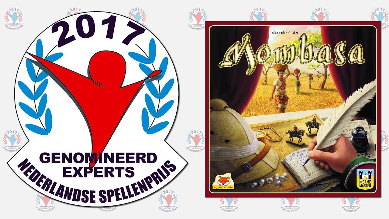 Nederlandse Spellenprijs Nominatie 2017 - Mombasa