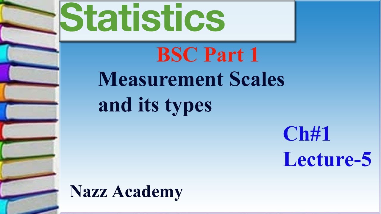 Measurement Scales and its type | Ordinal Scale and Ratio Scale | Lectures from Dr. Sher Muhammad