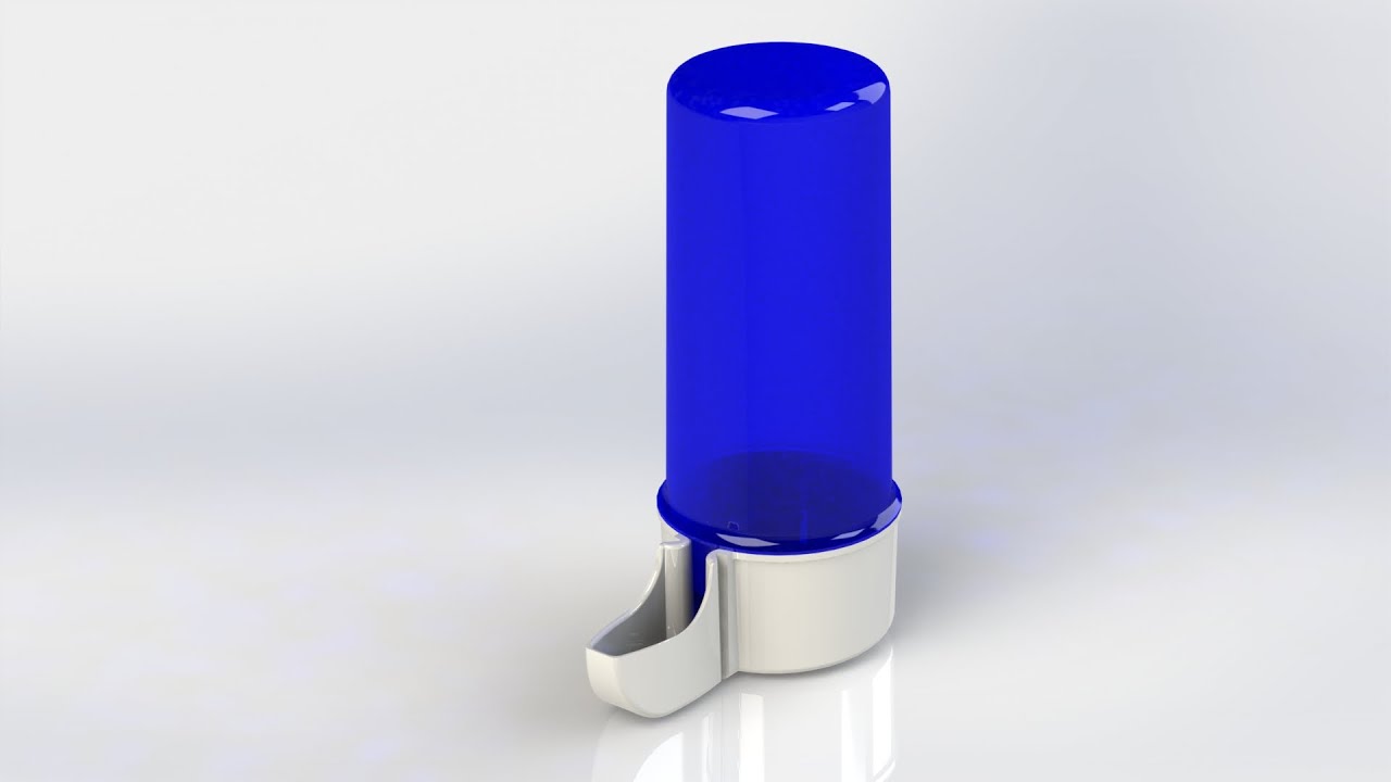 SolidWorks   Birds Water Feeder