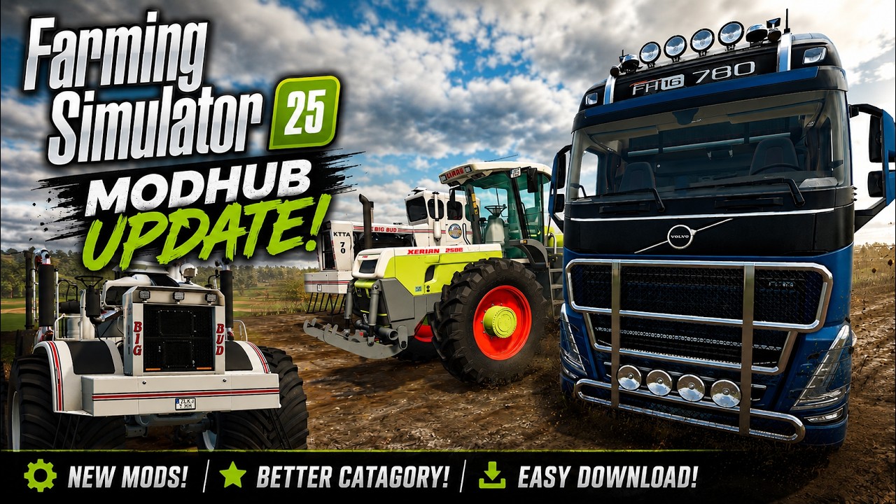 Обновление FS25 ModHub &ndash; Сегодня выпущено невероятное количество новых модов!