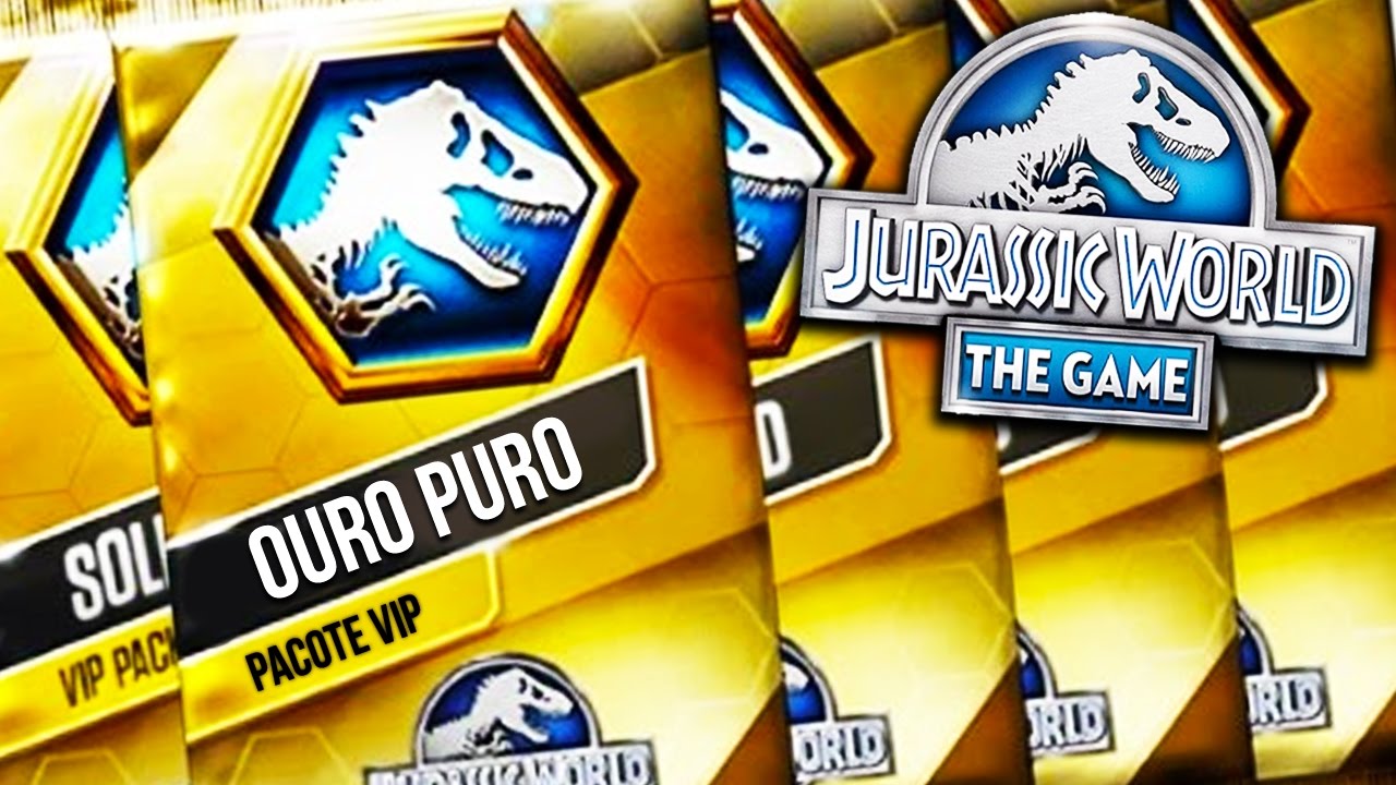 ABRINDO PACOTES VIP OURO PURO! - Jurassic World - O Jogo - Ep 99