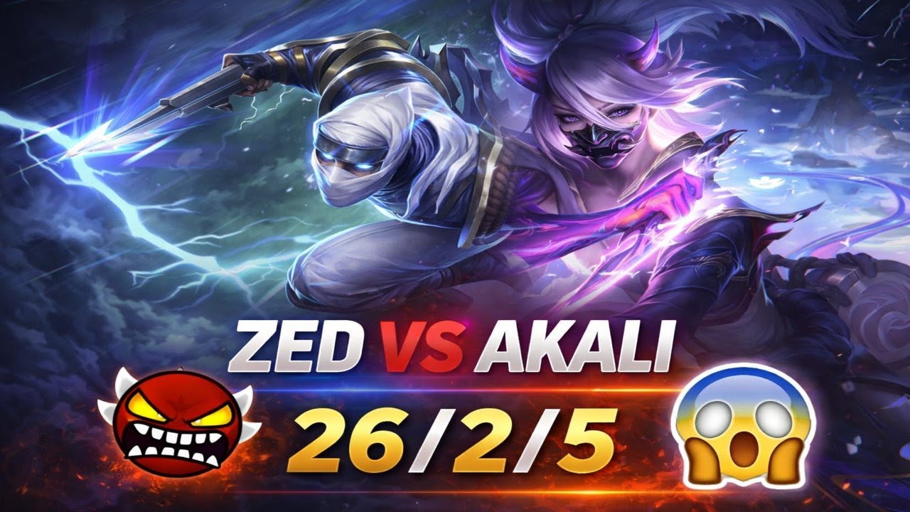 Best Zed BR Leving vs Akali Mid GM Lobby