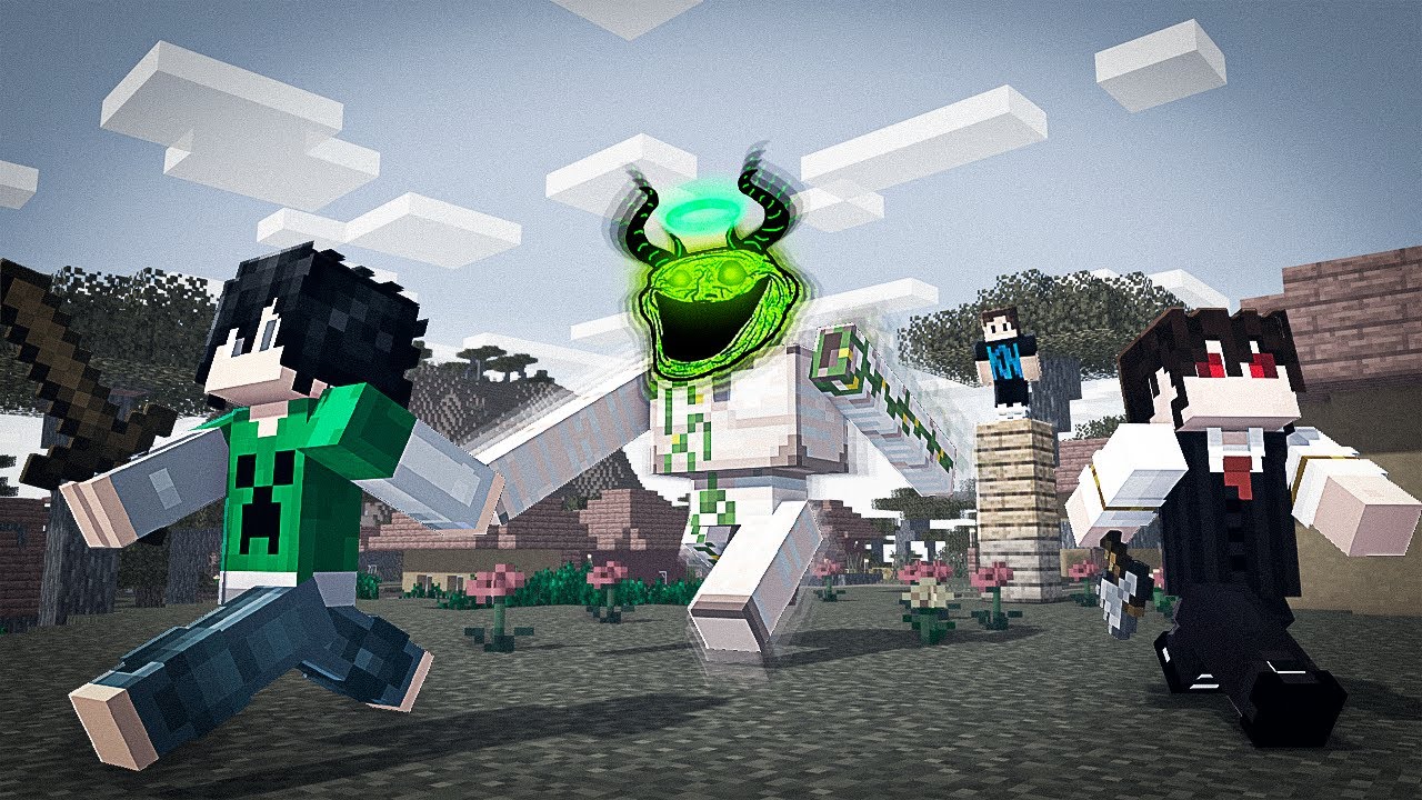Minecraft mas... TUDO QUE EU FAÇO VIRA UM EDIT DE YOUTUBE SHORTS!!
