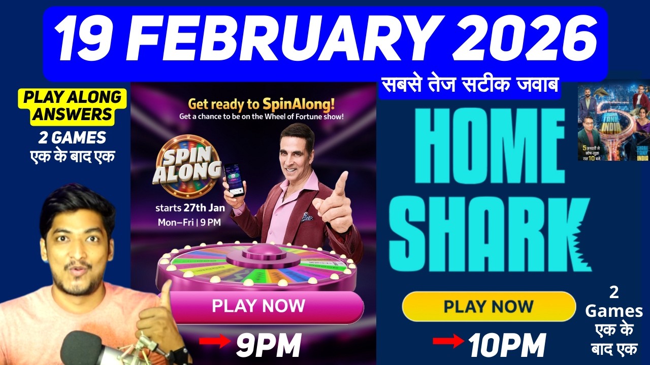 Wheel Of Fortune & Shark Tank Live Season 5 Answers 19 February 2026 | Live Play along Answers Today