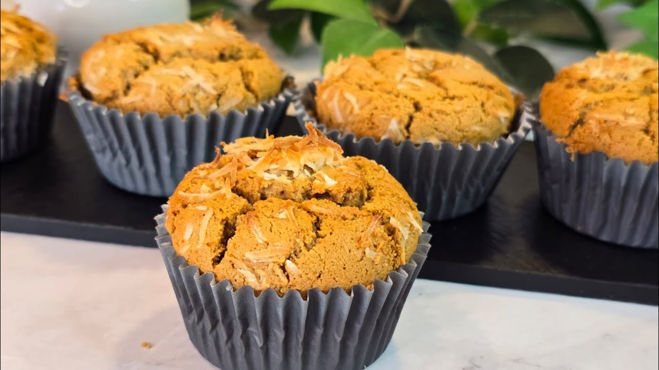 Jowar Coconut Muffins l Healthy Gluten Free Muffins l Eggless Muffins l Jaggery Millet Muffins l