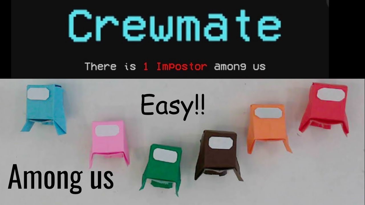 How to Make an Origami Among us Crewmate