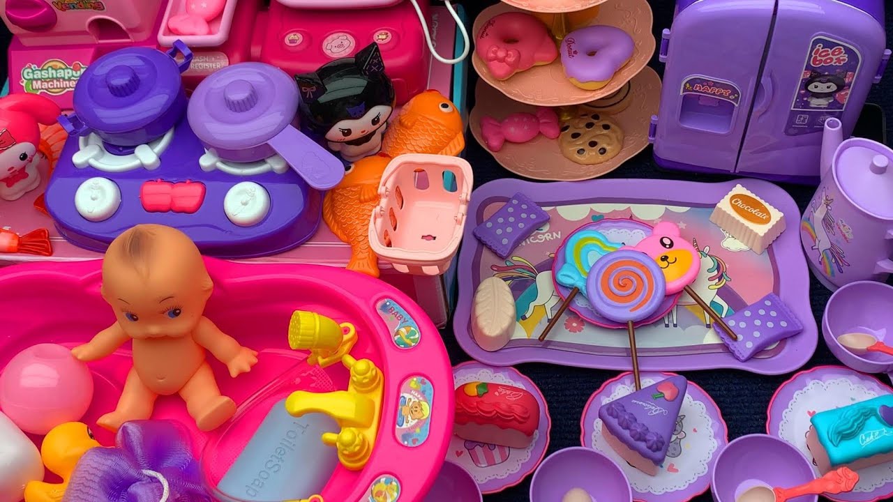 13-Minute Stress-Relieving Castle Cottage and Cash Register Pretend Play Decoration ASMR