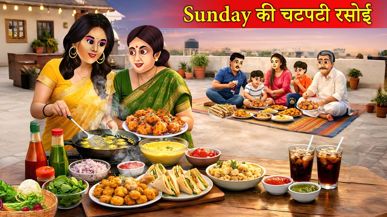 Sunday की चटपटी रसोई | Sunday Ki Chatpati Rasoi | Saas Bahu Ki Kahani | Hindi Story |