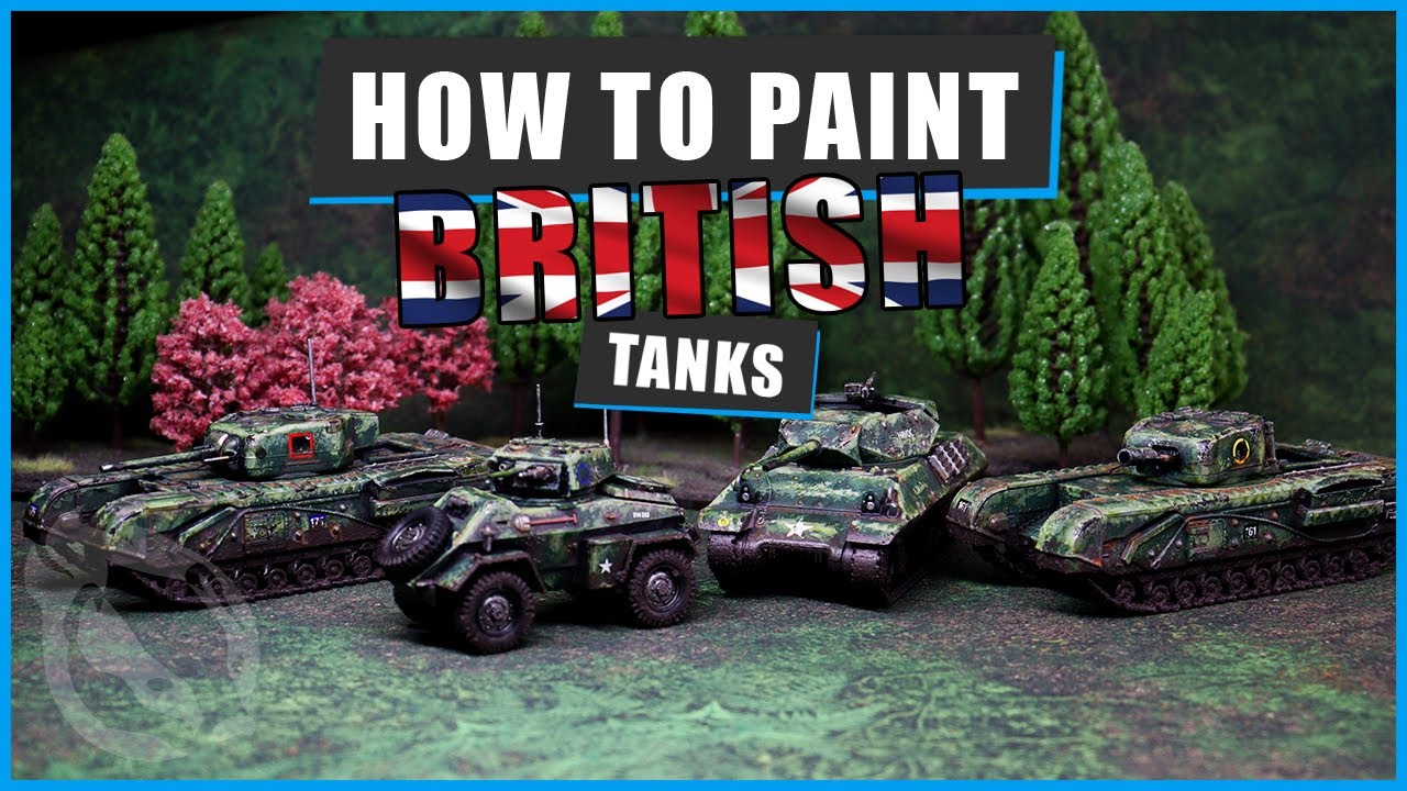 How to EASILY Paint British WW2 Tanks for Achtung Panzer and Bolt Action