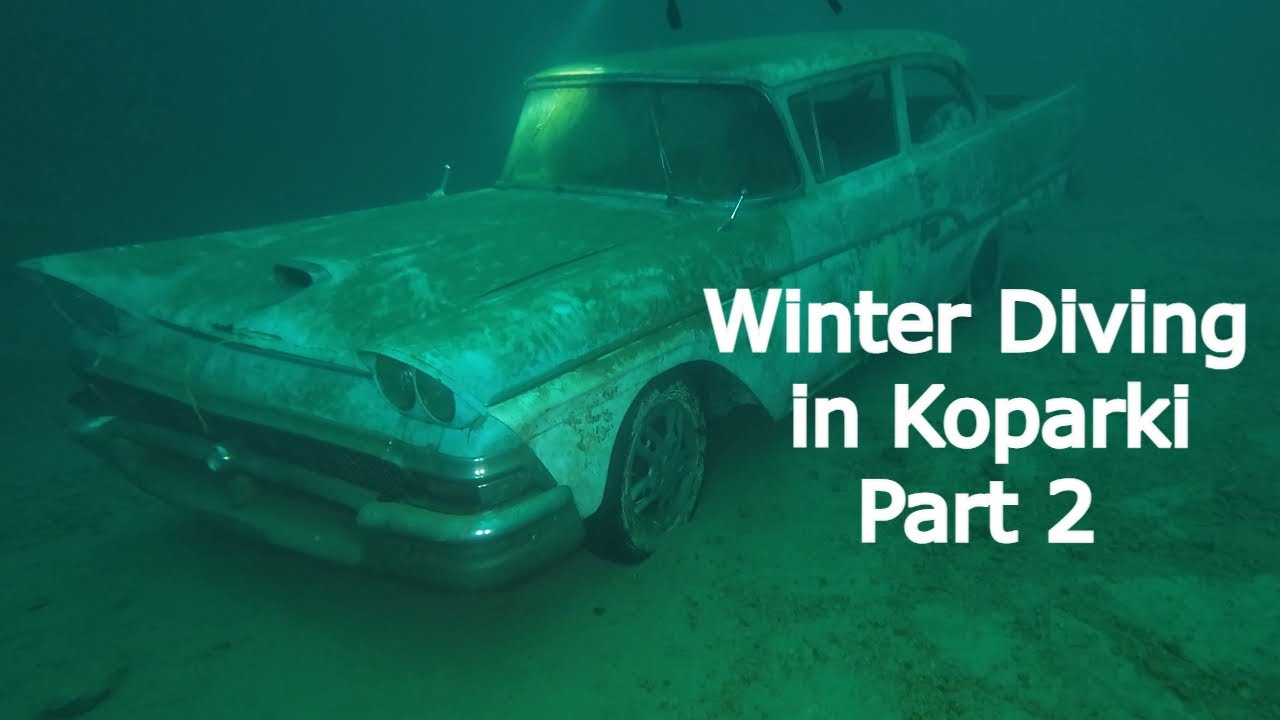 Winter Diving in Koparki Part 2 -flooded quarry in Jaworzno. Kolejne zimowe nurkowanie na Koparkach.