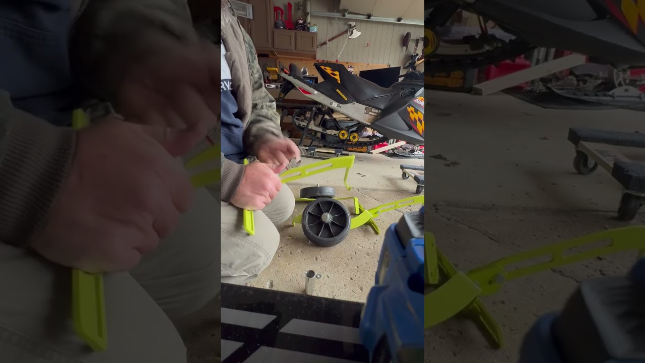 Universal Wheels for Snowmobile Skis Assembly