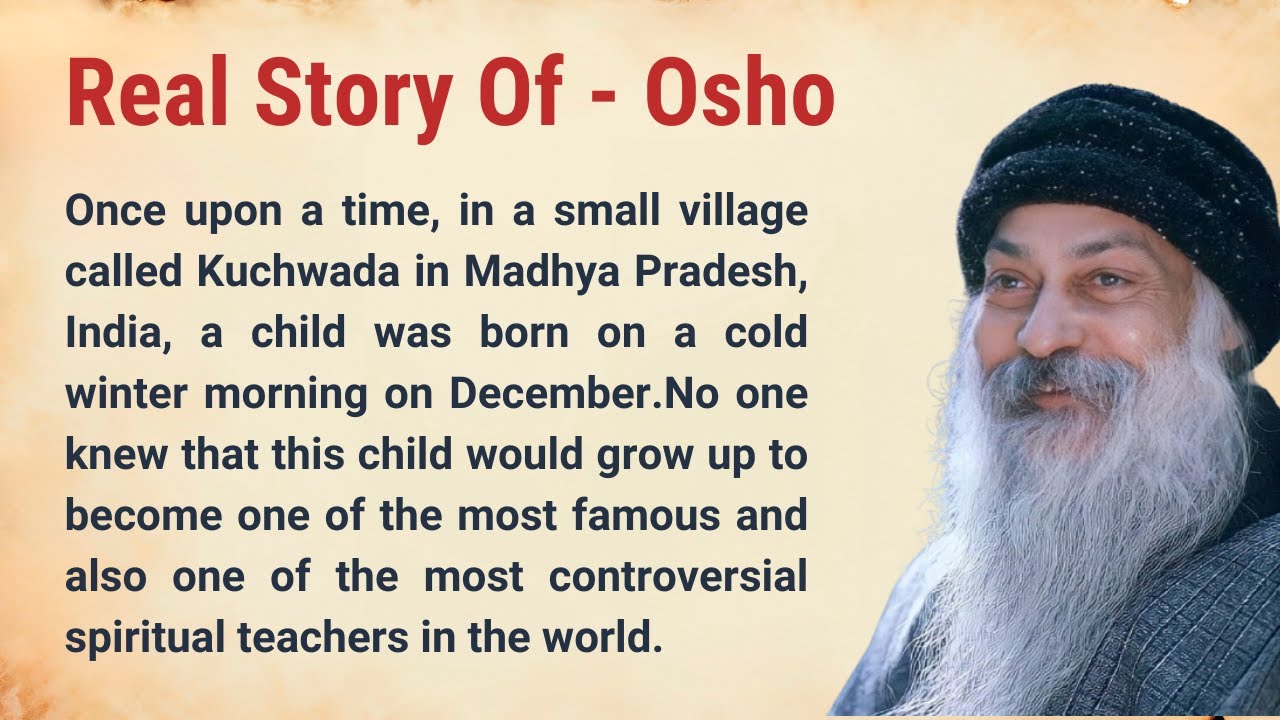 Learn English From Biography | Real Story of Osho | Listening & Speaking Practice | Graded Reader