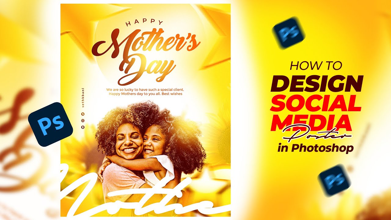 Simple Mother's Day Flyer Design in Photoshop (Step by Step Tutorial)