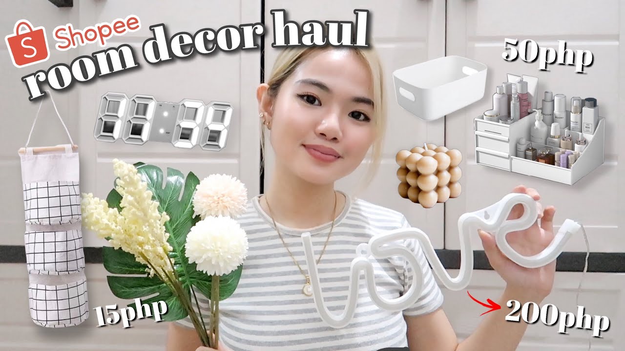 AESTHETIC SHOPEE DECOR HAUL!💸 ~the most affordable~