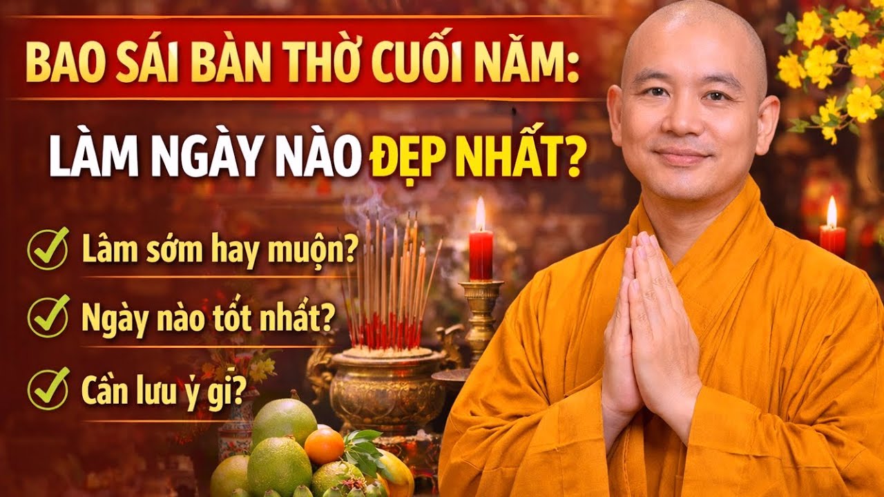 Bao Sái Bàn Thờ Cuối Năm: Làm Ngày Nào Đẹp Nhất ?